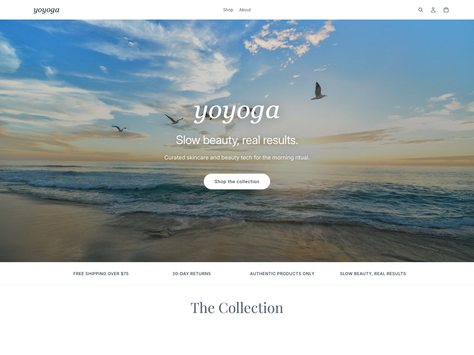 yoyoga — curated skincare shop